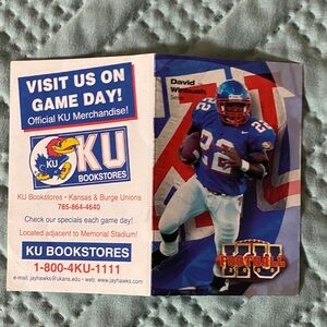 KU Bookstores Football Brochure